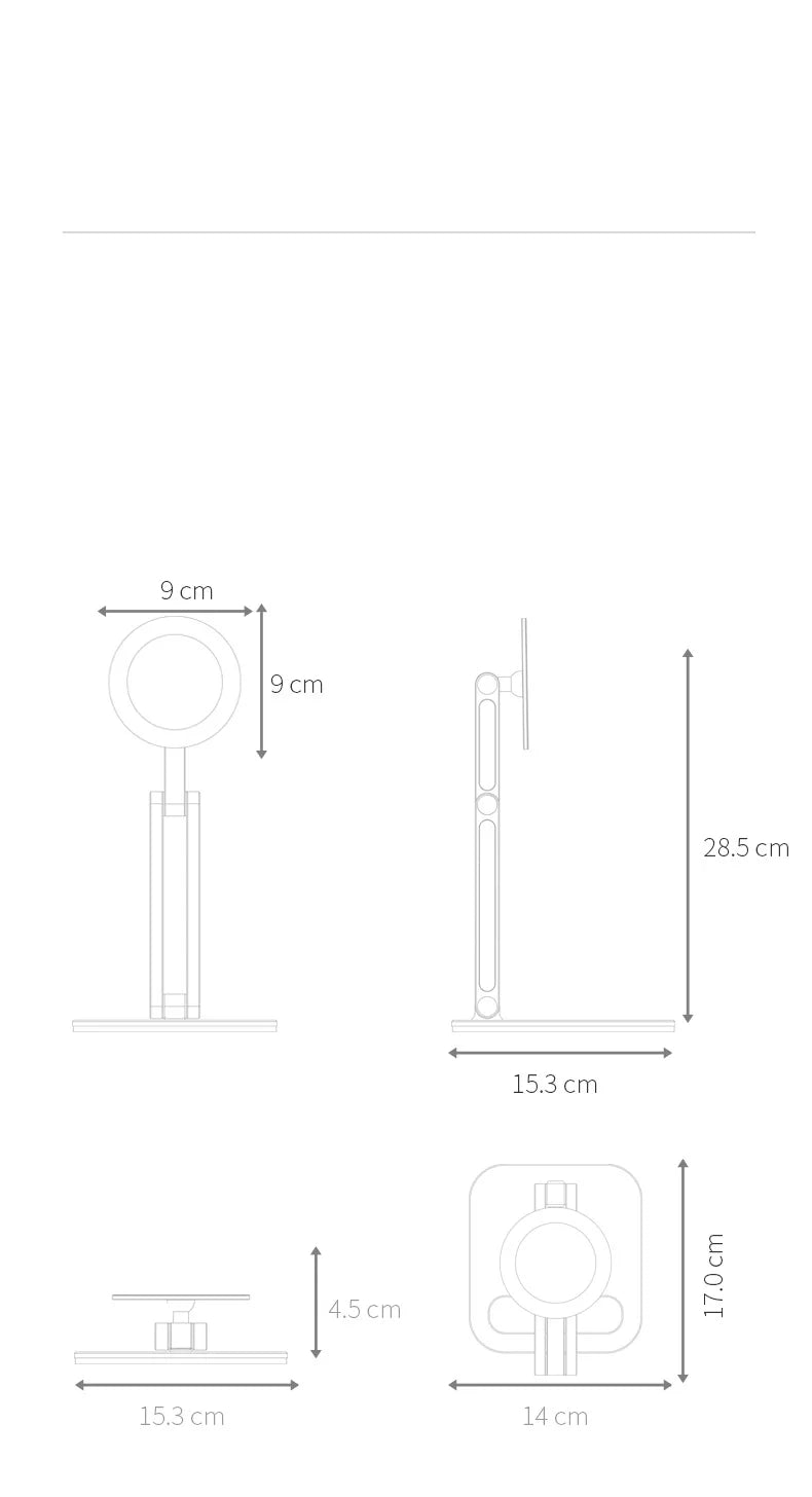 Metal Magnetic Tablet Holder