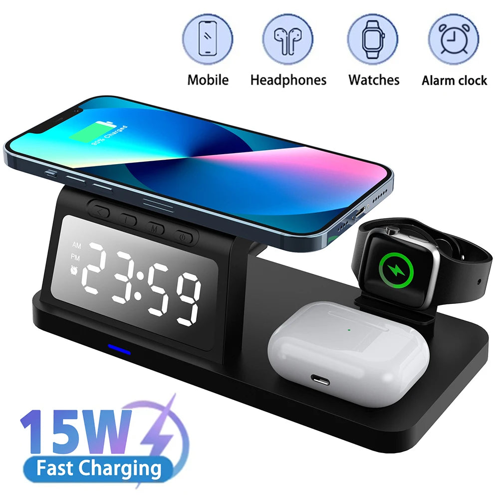 Wireless Charger Fast Charging Station 3 in 1